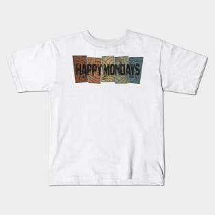 Happy Mondays Retro Pattern Kids T-Shirt